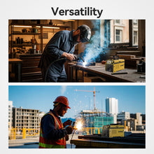 Load image into Gallery viewer, Mig welder, MYYWELD 140 MIG/Stick/Lift TIG 3 in 1 Welder 110V Gasless Flux Core Wire Welding Machine No Gas IGBT Inverter