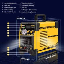 Load image into Gallery viewer, Plasma cutter,MYYWELD MWC-50 non-contact cutting IGBT 110V air inverter plasma cutting machine clean cutting for household and industrial