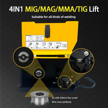 Load image into Gallery viewer, MYYWELD MWM-175 Gas/Gasless MIG/MMA/TIG 4 in 1 IGBT inverter welding machine 110V for home and commercial use