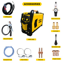 Load image into Gallery viewer, Plasma Cutter Machine,MYYWELD Dual Voltage 110/220V 50A,Portable Air Plasma Cutting Equipment Max Cutting Thickness 15mm,IGBT Inverter 1/2" Clean Cut, High Frequency Cutting…