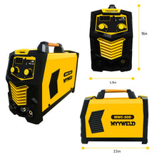 Load image into Gallery viewer, Plasma Cutter Machine,MYYWELD Dual Voltage 110/220V 50A,Portable Air Plasma Cutting Equipment Max Cutting Thickness 15mm,IGBT Inverter 1/2" Clean Cut, High Frequency Cutting…