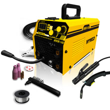 Load image into Gallery viewer, Mig welder, MYYWELD 140 MIG/Stick/Lift TIG 3 in 1 Welder 110V Gasless Flux Core Wire Welding Machine No Gas IGBT Inverter
