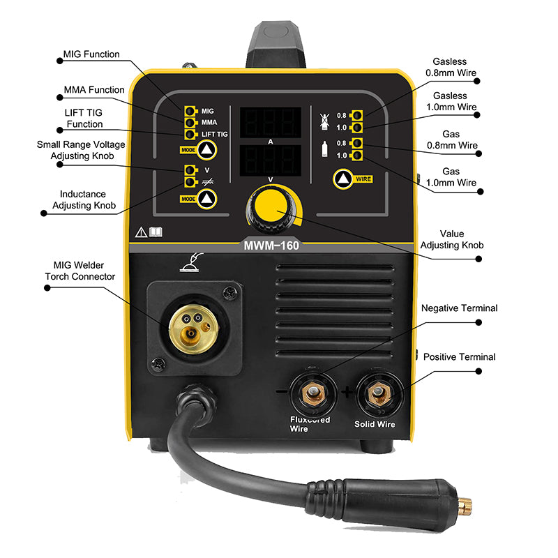 Poste à Souder 3en1 MIG TIG MMA 160A 5KVA avec/sans gaz SOFICLEF