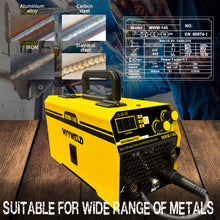 Load image into Gallery viewer, Mig welder, MYYWELD 140 MIG/Stick/Lift TIG 3 in 1 Welder 110V Gasless Flux Core Wire Welding Machine No Gas IGBT Inverter
