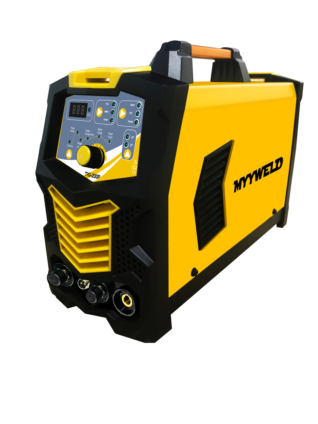 MYYWELD Tig/Stick Welder, TIG200 Pulse Weldpro Digital ACDC 200 Amp with Pulse CK 17 Worldwide Superflex Torch Dual Voltage 220V/110V welding machine